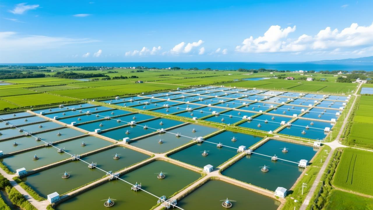 羅氏沼蝦養殖場空拍