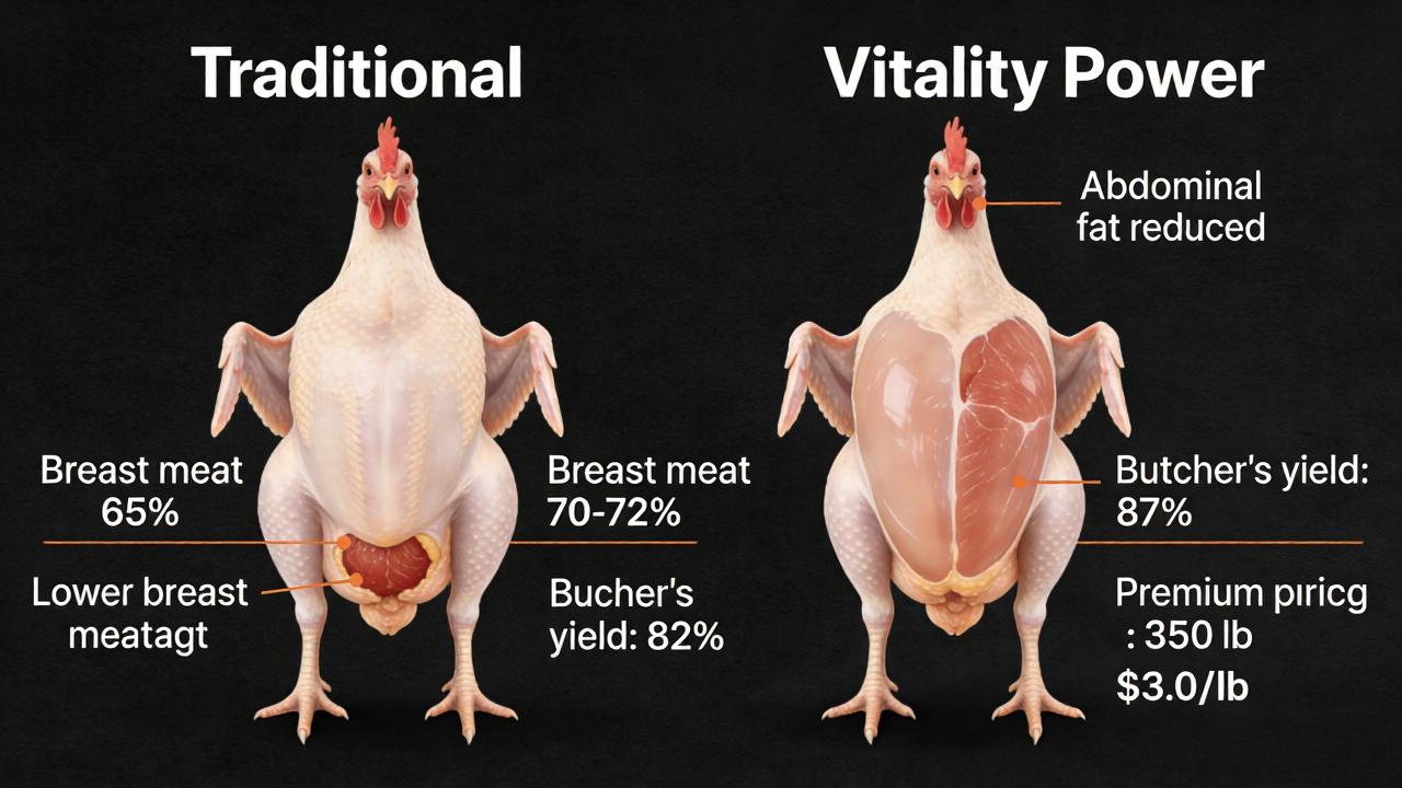 白肉雞屠體品質對比